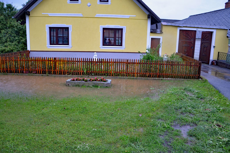 Überflutung in Thuma | © BFK Waidhofen an der Thaya / Stefan Mayer