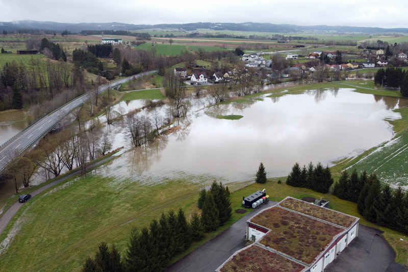 © BFK Waidhofen an der Thaya / Stefan Mayer | Die Thaya im Bereich der Kläranlage in Waidhofen